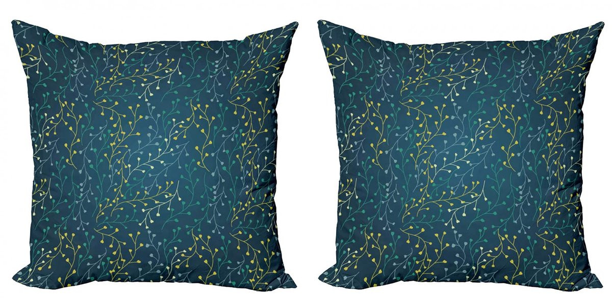 ABAKUHAUS Kussenhoes Set – 2x 40x40 cm – Dubbelzijdig bedrukt – Multicolor