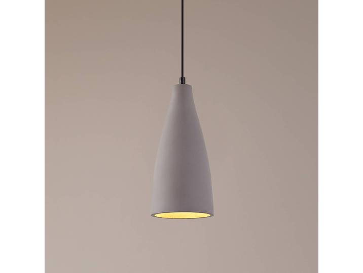 Hängelampe Sanne Lindby, dimmbar, alu / grau / zink, für Wohn- / Esszimmer, Beton, Modern, Pendelleuchte
