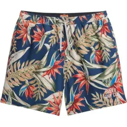 Superdry für Herren. M3010242A Mehrfarbiger Badeanzug mit Hawaii-Print (M), Strandbekleidung, Recyceltes Polyester, Nachhaltig