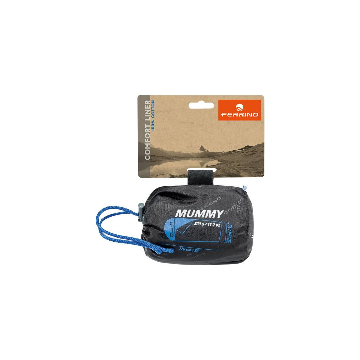 Ferrino Comfort Liner Mummy light blue (CBB-unknown) 86503CBB
