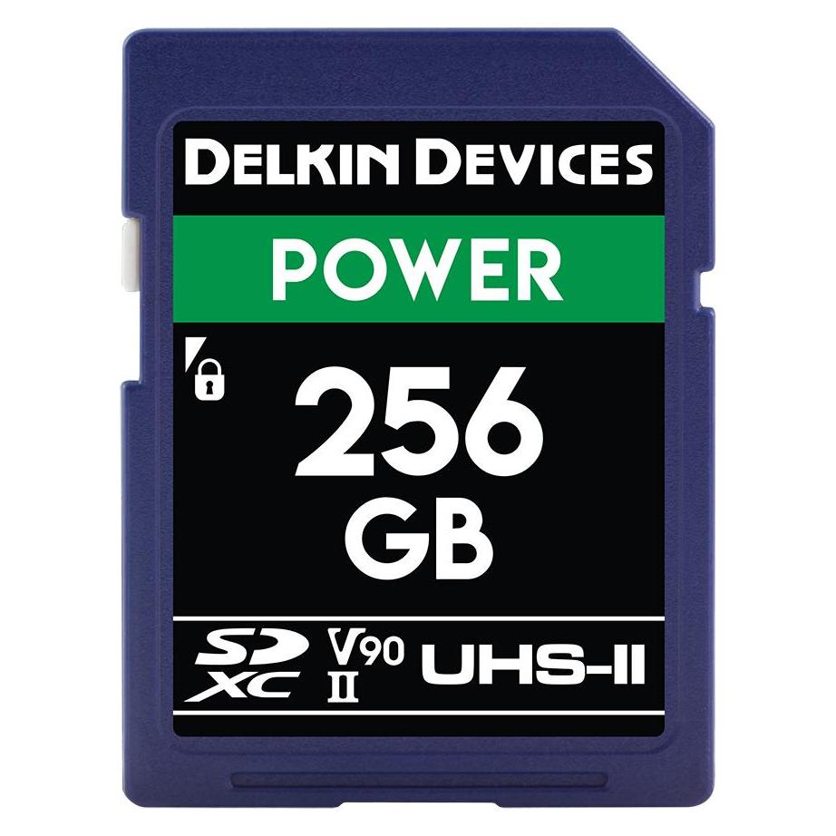 Delkin POWER UHS-II (V90) 256GB R:300MB/s W:250MB/s (256 GB, SDXC, U3, UHS-II) (4110100673)
