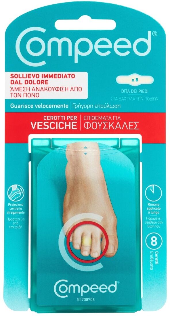 Perrigo Compeed vesciche dita piedi 8 cerotti protettivi