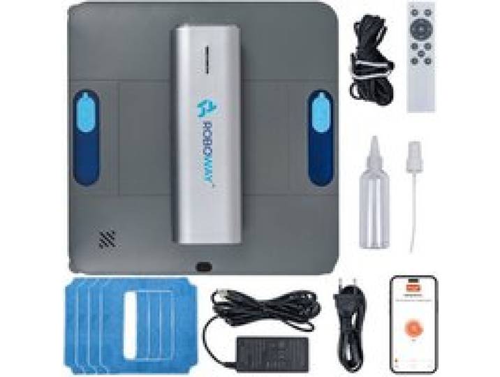 Robot Laveur de Vitres ROBOWAY RW-5 PRO 4000pA WIFI 4 Modes Automatique Télécommandé
