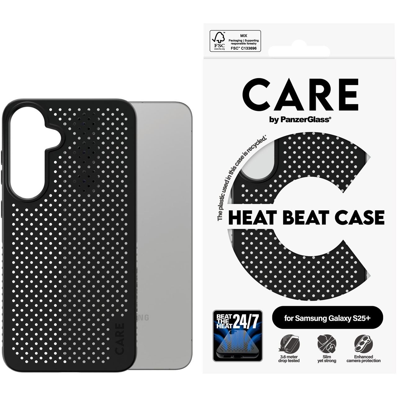 PanzerGlass CARE Feature Case Heat Beat Galaxy S25+