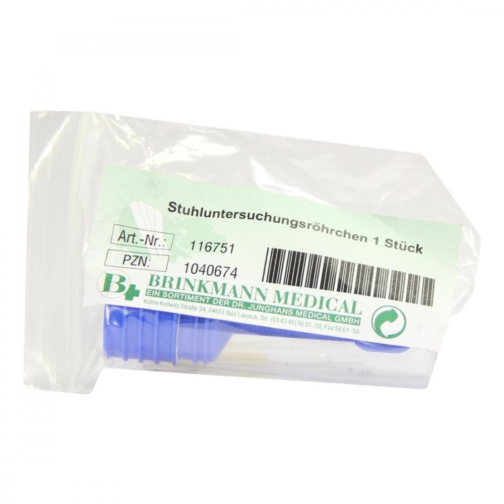Brinkmann Medical ein Unternehmen der Dr. Junghans Stuhluntersuchungsröhrchen Kunststoff 01040674