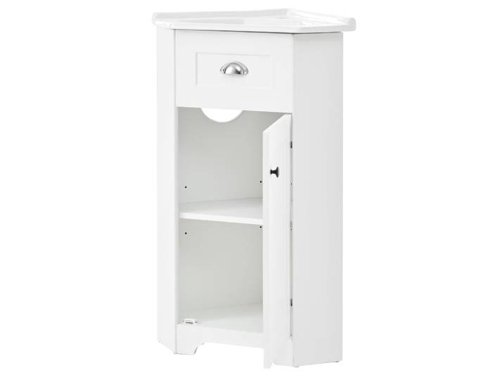 Lavabo en céramique avec meuble sous-vasque blanc