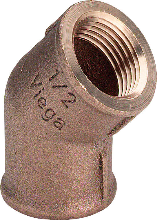 Viega Coudes 318048 Rp 3/8, 45°, bronze