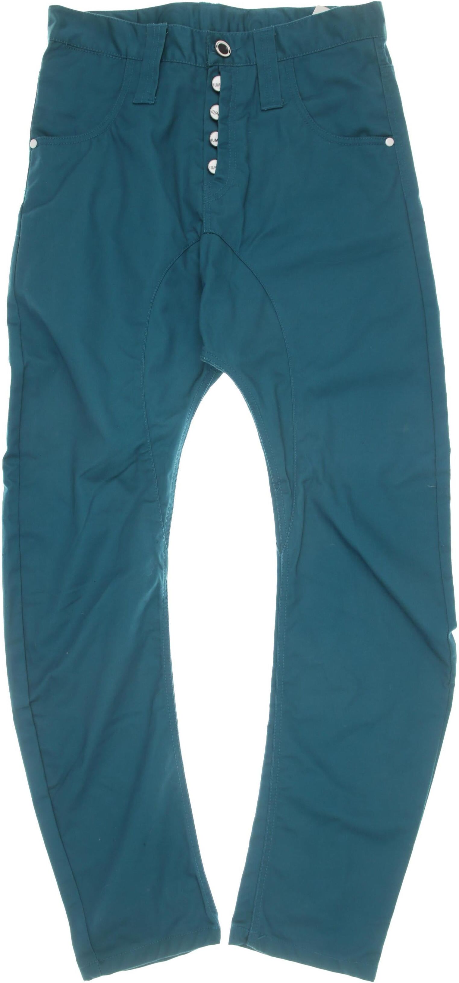 Humör Damen Jeans, Türkis, Gr. W30, Synthetik / Baumwolle - Second Hand