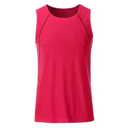 Funktions-Tanktop "JN494" - L - bright-pink/titan