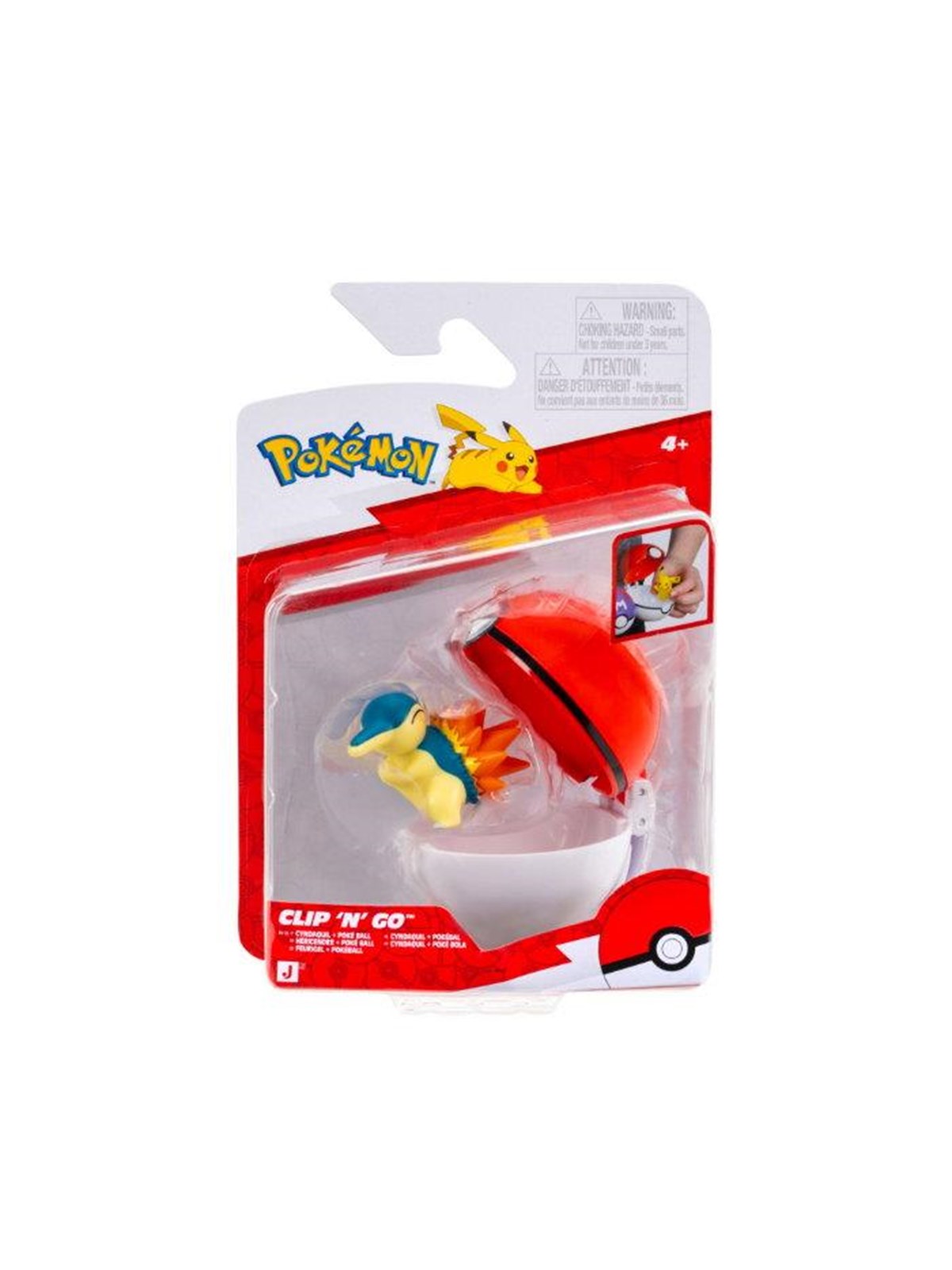 Pokemon Clip 'N' Go Cyndaquil with Poké Ball