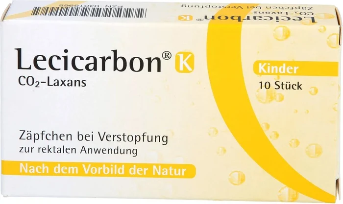Lecicarbon K CO2 Laxans Kindersuppositorien 10 St Kinder-Suppositorien