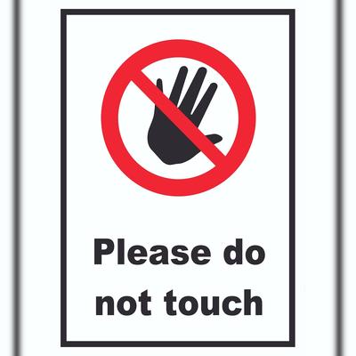 HB-Druck Do not touch Schild A3 (297x420mm)