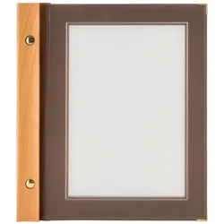 Securit® Speisekartenhülle A5 "Wood" - Braun - 4 Ansichten