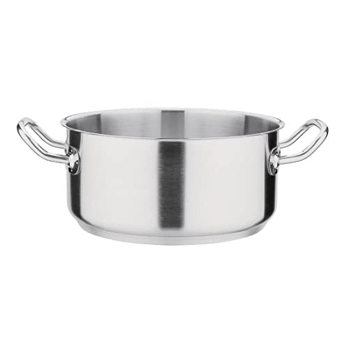 Vogue RVS Kookpan Laag Model - 4,5 Liter - T149