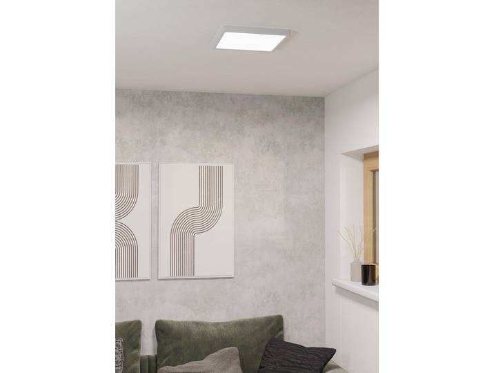 Eglo LED Plafonnier Fueva 6-Z blanc 30 x 30 cm RGB dimmable