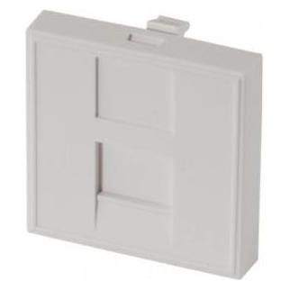 Exertis Connect Dexlan Frontplatten-Einsatz 45 x 45 mm für 1 Keystone-Modul, signalweiss RAL 9003 (911722)