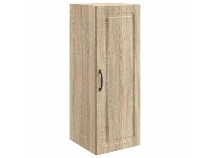 KUPTYERFG Wandschrank Sonoma-Eiche 33x34,5x90 cm Holzwerkstoff Kompakter Wandhängeschrank mit Tür und Regalböden für Wohnzimmer, Flur oder Büro zur platzsparenden Aufbewahrung.
