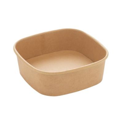 MONOUSO - Verpackung Quadratische aus Kraftkarton 350ml 13x13x4,3cm (300 Stück)