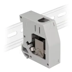 DELOCK 86959 - Keystone RJ45 Buchse > Buchse, Cat.6a, mit Hutschienenadapter