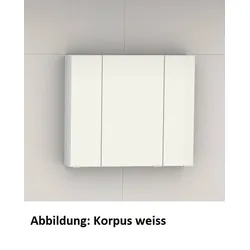 Artiqua Spiegelschrank , Oxid Hellgrau quer, 070-SET-2-80-721 070-SET-2-80-721