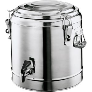 WAS Getränkespender 8 Liter, Edelstahl, mit Zapfhahn