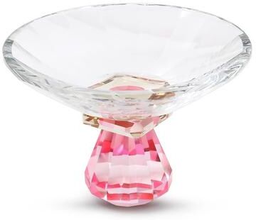 Vivience Crystal Candy Bowl with Pink and Orange Base
