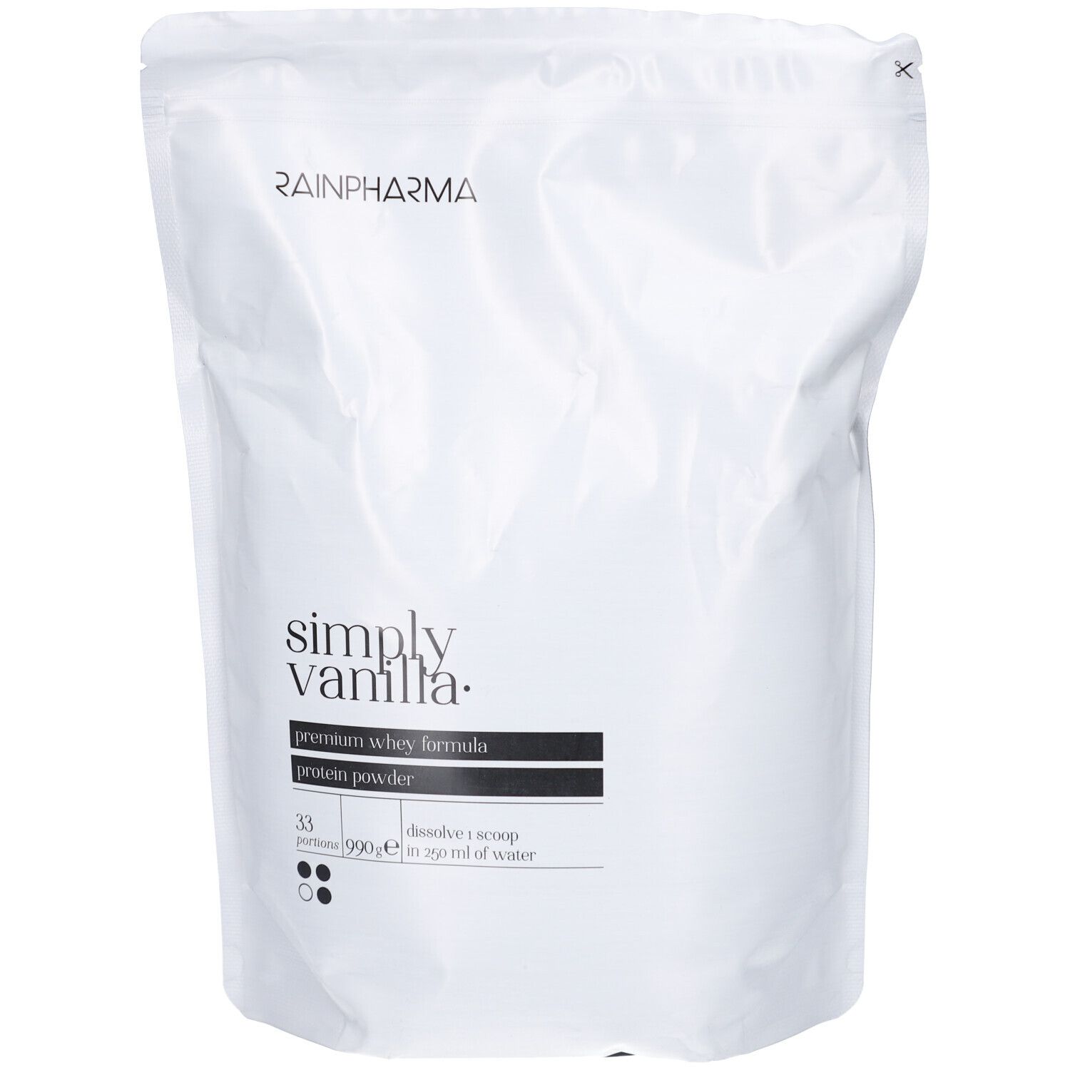 RainPharma Simply Vanilla 990g 990 g Puder