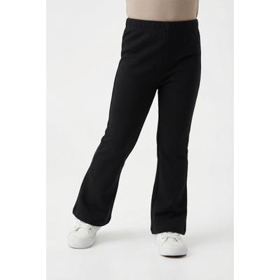 Leggings S.OLIVER JUNIOR, Mädchen, Gr. 158/164, N-Gr, schwarz, Web, Obermaterial: 72% Baumwolle, 23% Polyester, 5% Elasthan, unifarben, regular fit knöchellang, Hosen Leggings, mit elastischem Bund