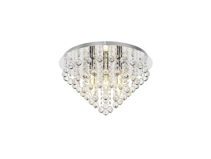 Plafonnier en métal transparent