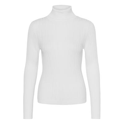 Strickpullover CREAM "Damen Strickpullover CRPeloa", Damen, Gr. M, weiß (whisper weiß), Obermaterial: 60% Viskose CV. 40% Baumwolle CO., Pullover Strickpullover