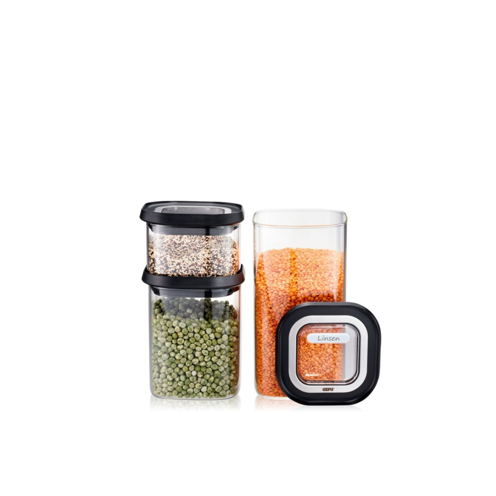 GEFU Voorraadpotten-set PANTRY, 3-delig