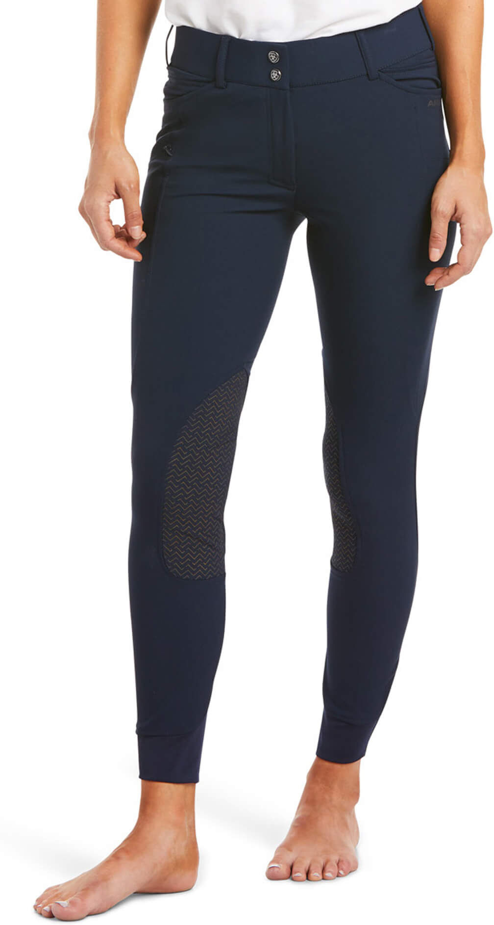 Women's Prelude Knee Patch Breech in Navy, Size: 28 Long by Ariat