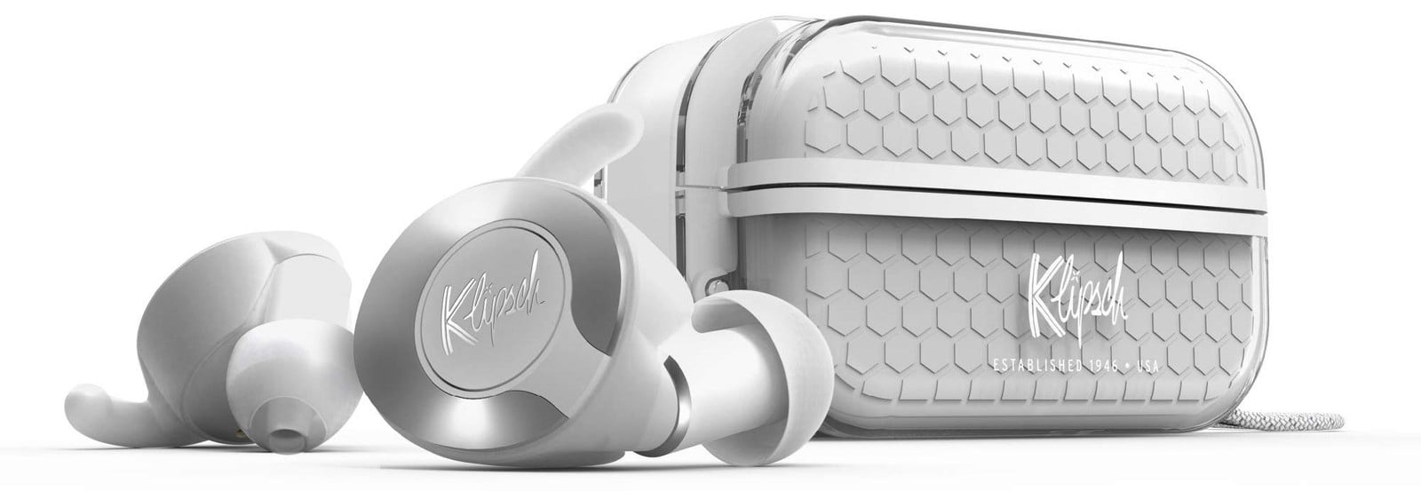 Klipsch T5 II Sport draadloze sportieve oordopjes met microfoon - Wit