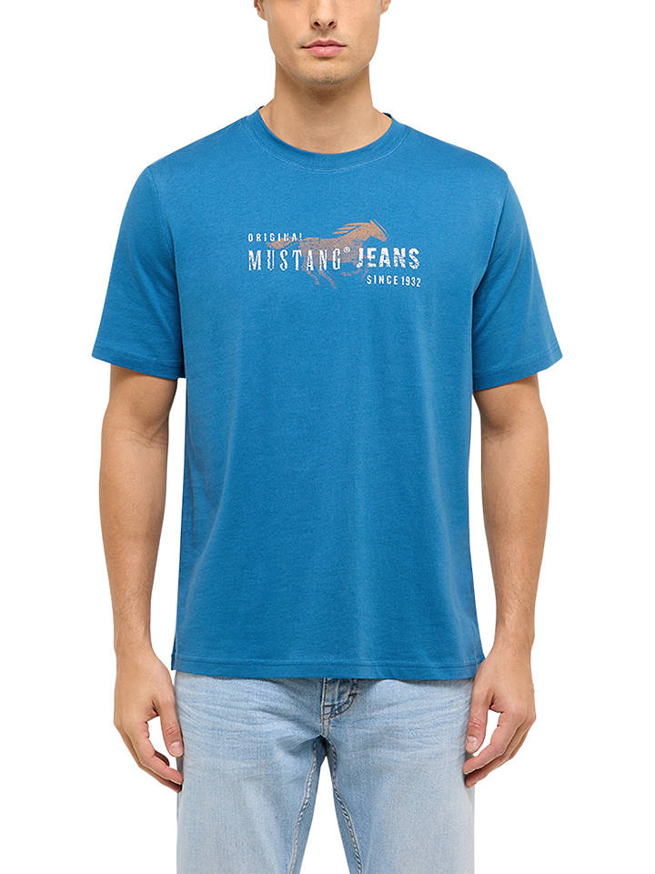 Mustang Shirt "Austin" in Blau - L