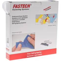 Fastech, Klettband, Klettband zum Aufkleben Haft- (10 mm)