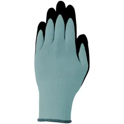 POWERTEC GARDEN Gartenhandschuhe - 5er-Pack, Hellgrau/Schwarz, Gr. XL