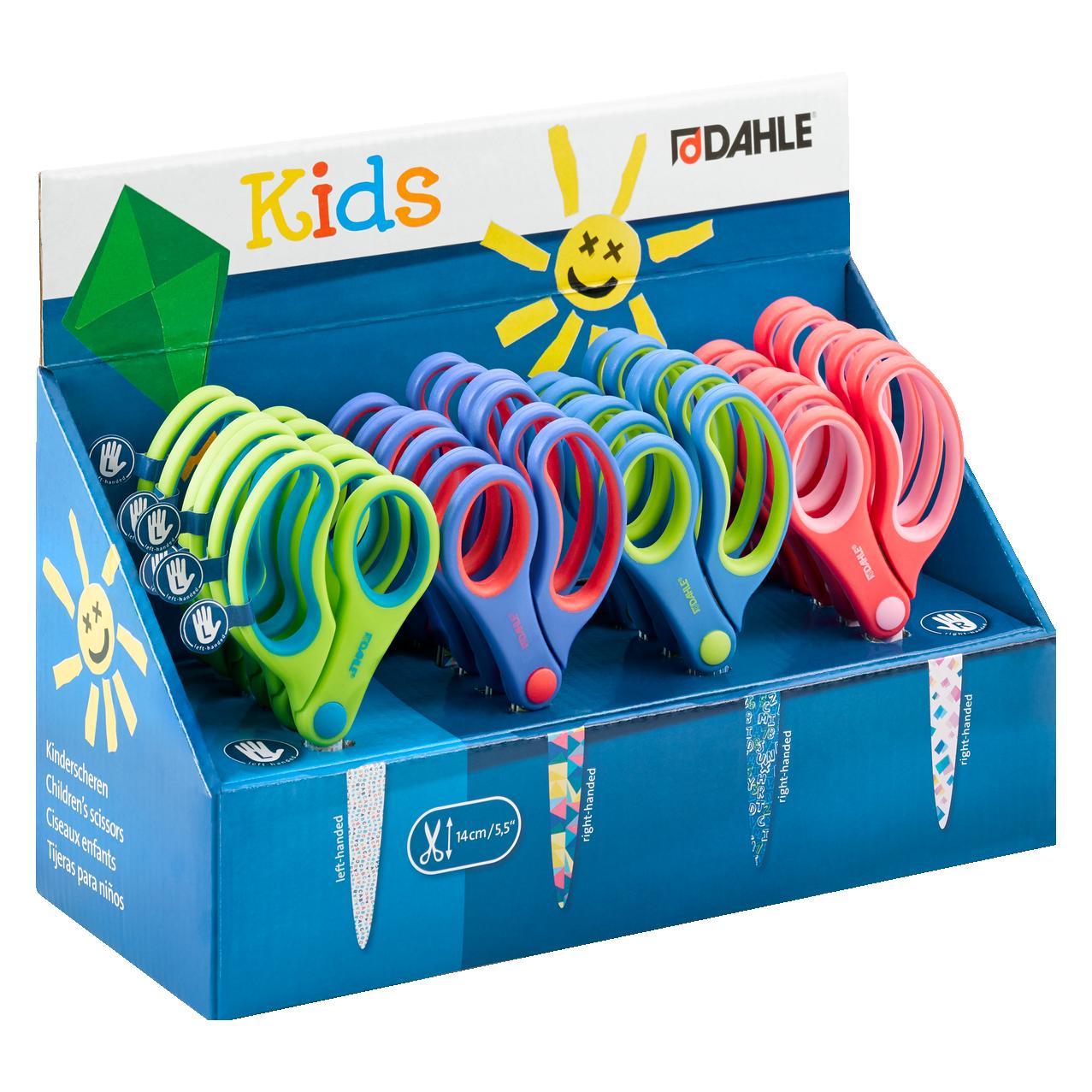 Dahle Kinderscheren-Display KIDS 54684, spitz, 140 mm, verschiedene Motive (14 cm) (54684-15838)