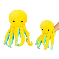 Plüsch-Maskottchen Oktopus gelbe Puppe 25 cm