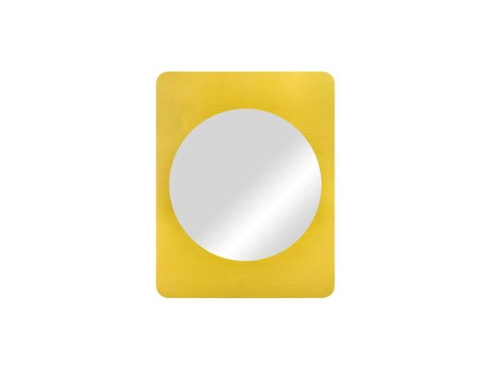 NOO. MA - Miroir mural Aku - Jaune - Verre miroir - Designer noo. ma team