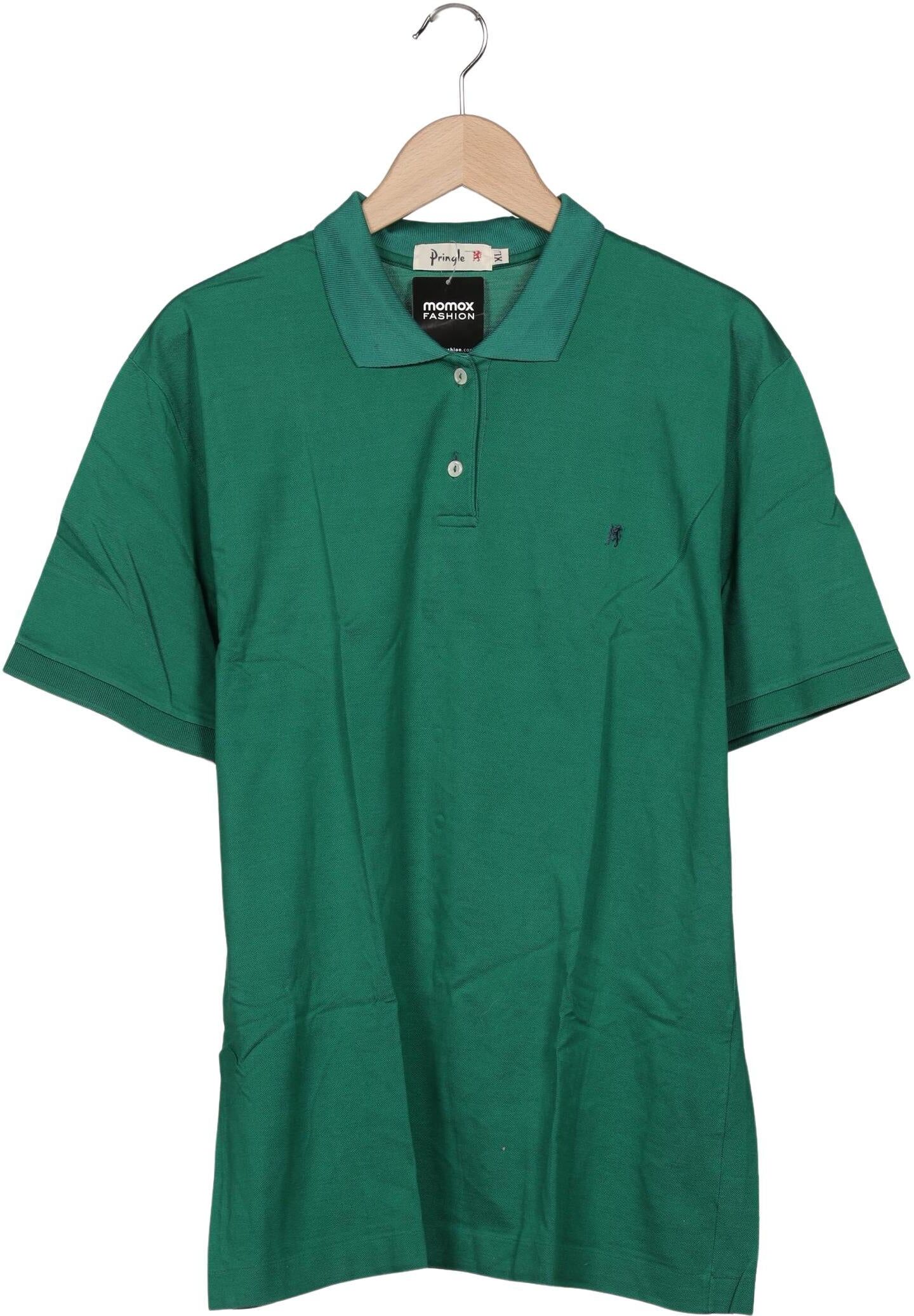 Pringle of Scotland Herren Poloshirt, Grün, Gr. XL, Baumwolle - Second Hand