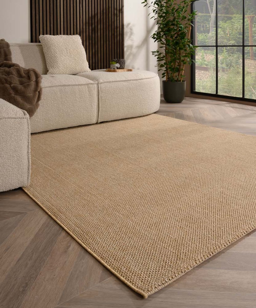 TrueWeave Laagpolig vloerkleed beige 120 x 170 cm