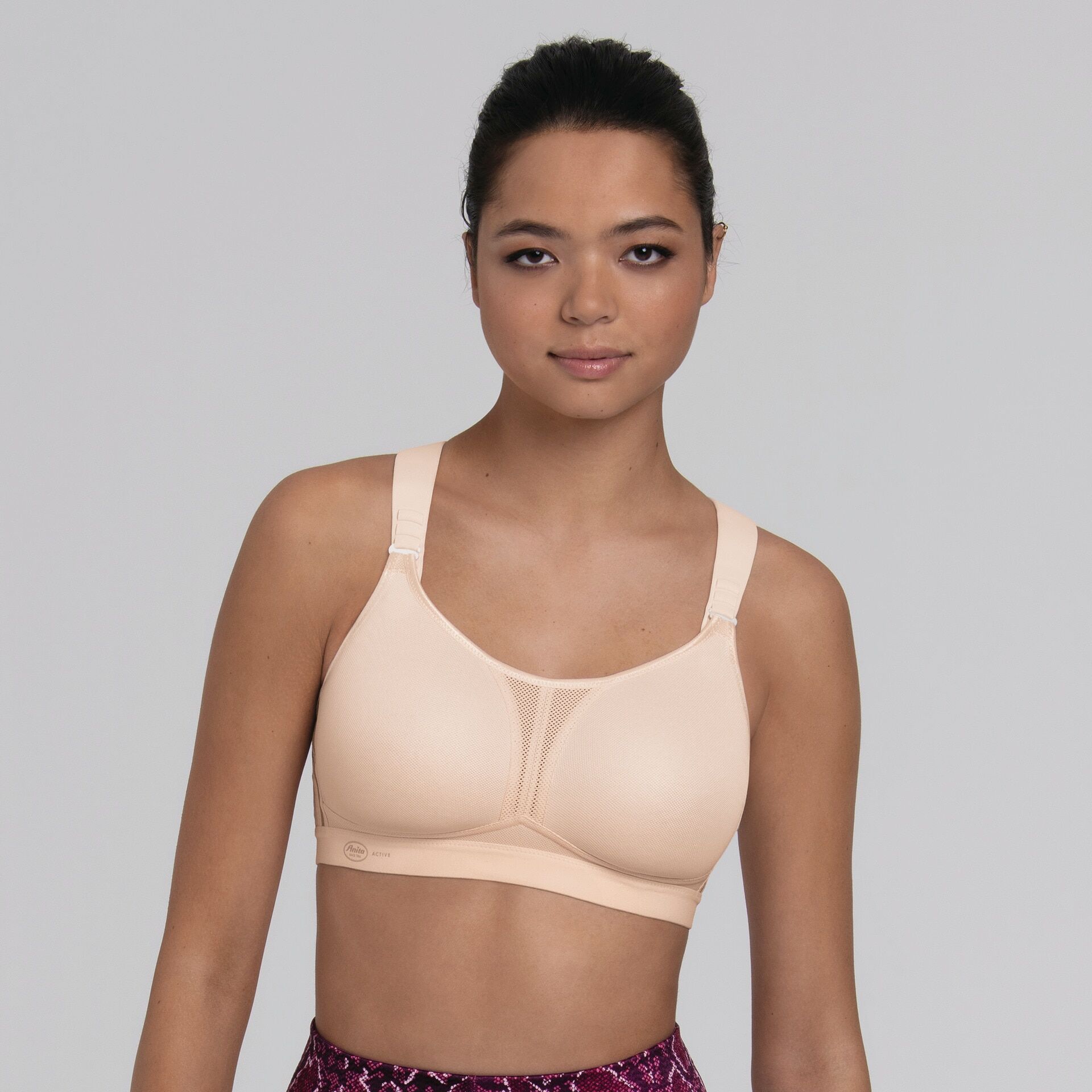 Sport-BH ANITA ACTIVE, Damen, Gr. 80, Cup B, beige (smart rose), Microtouch, Obermaterial: 45% Polyester, 35% Polyamid, 10% Elasthan, 10% Polyurethan, BHs Sport-BH smart rose 80, Cup B