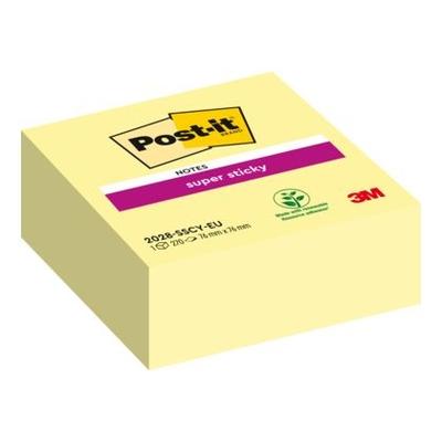 Post-it Haftnotiz Super Sticky Würfel 76x76mm ge 2028-SCY