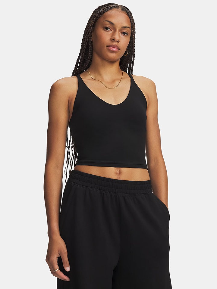 Under Armour Trainingstop "Meridian" in Schwarz - S