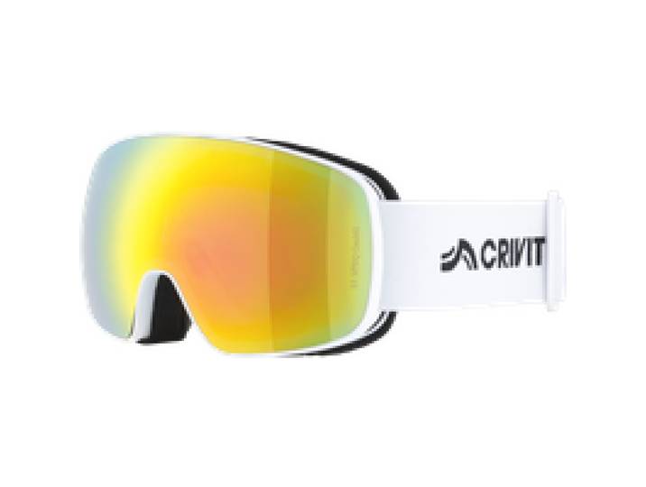 CRIVIT Masque de ski enfant (Beau temps / rond, blanc)