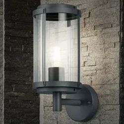 Design Außen Wand Lampe ALU Terrassen Grundstück Strahler Leuchte anthrazit Trio Leuchten 202360142