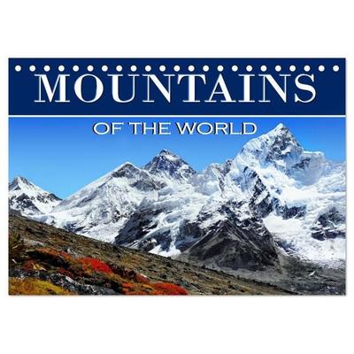 Mountains of The World (Desk Calendar 2027 DIN A5 landscape), CALVENDO 12 Month DeskCalendar