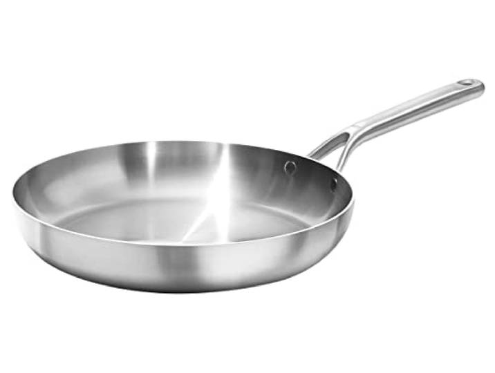OXO Mira Tri-Ply Edelstahl, 30,5 cm Bratpfanne, Induktion, Multi-Clad, Spülmaschinen- und Metall-Utensilienfest