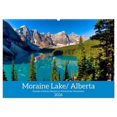 Moraine Lake, Alberta/ Kanada (Wandkalender 2026 DIN A2 quer), CALVENDO Monatskalender