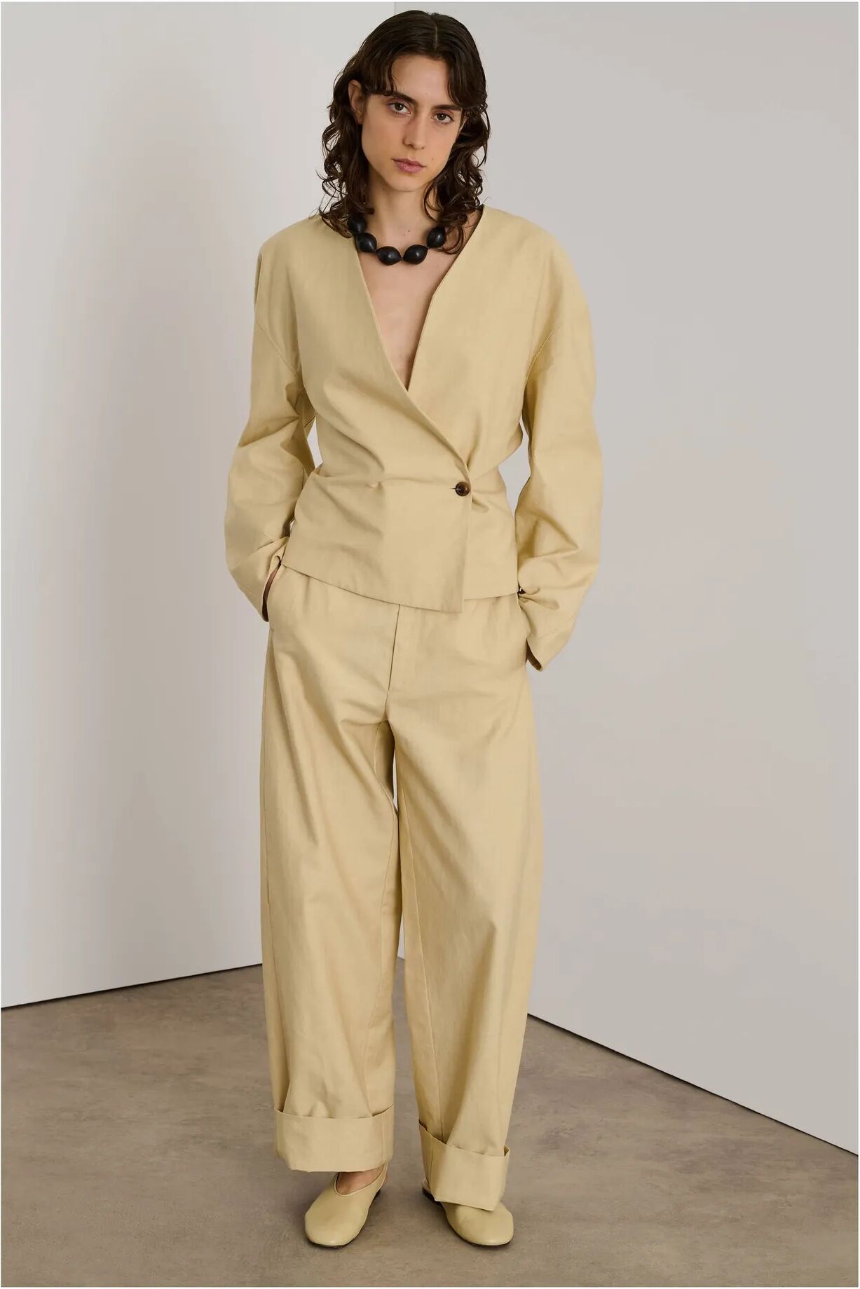 Soeur Veste Dilly Coton et Lin Ecru S / FR 36